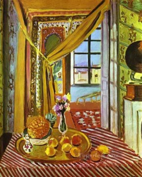 Henri Matisse Painting - Interior con fonógrafo fauvismo abstracto Henri Matisse